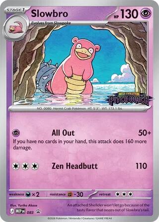 Pokemon - Pitch Black - Slowbro - 083 - Build & Battle Promo