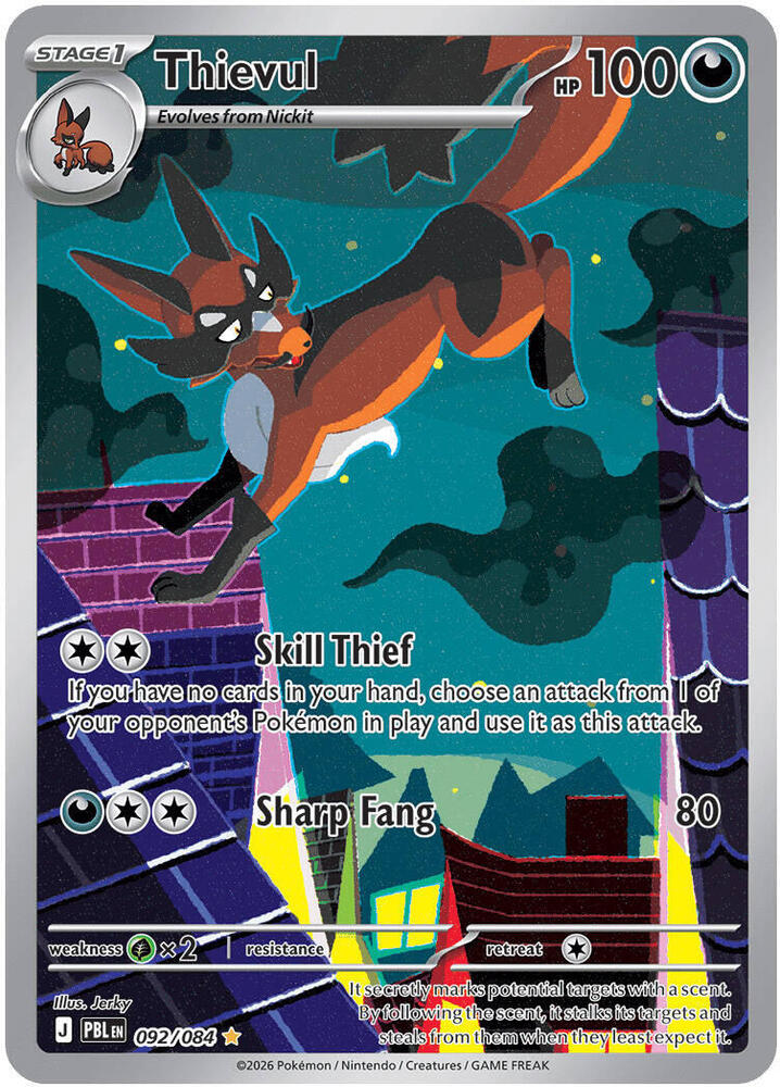 Pokemon - Pitch Black - Thievul - 092/084 - Holofoil