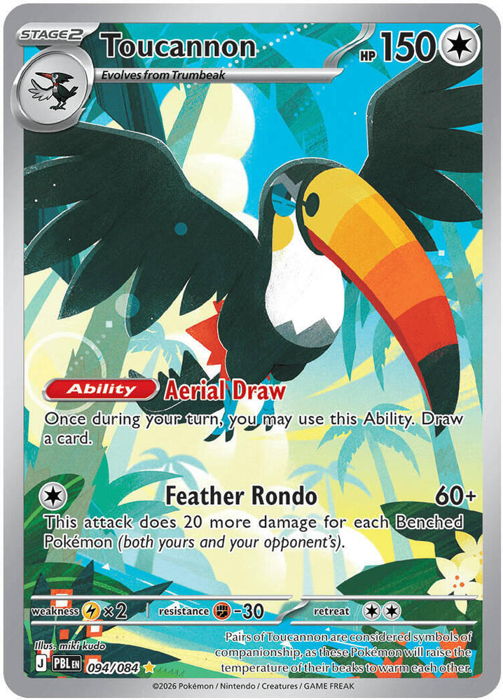 Pokemon - Pitch Black - Toucannon - 094/084 - Holofoil