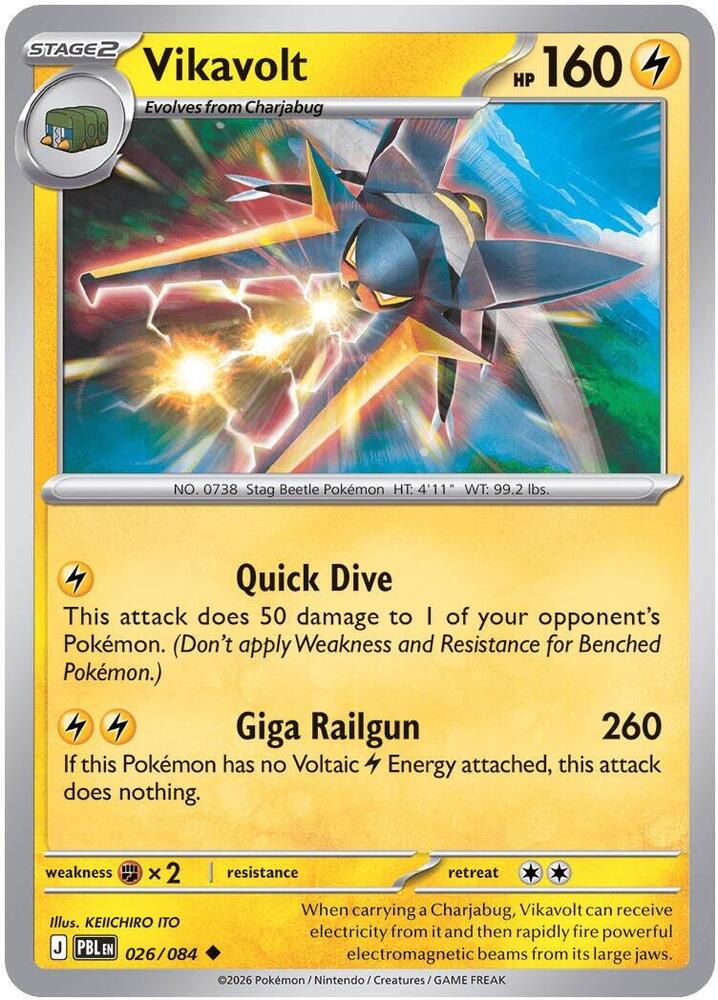 Pokemon - Pitch Black - Vikavolt - 026/084 - Normal
