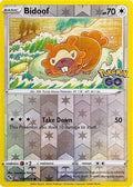 Bidoof 059/078 Reverse Holofoil — Pokémon GO Pokémon card