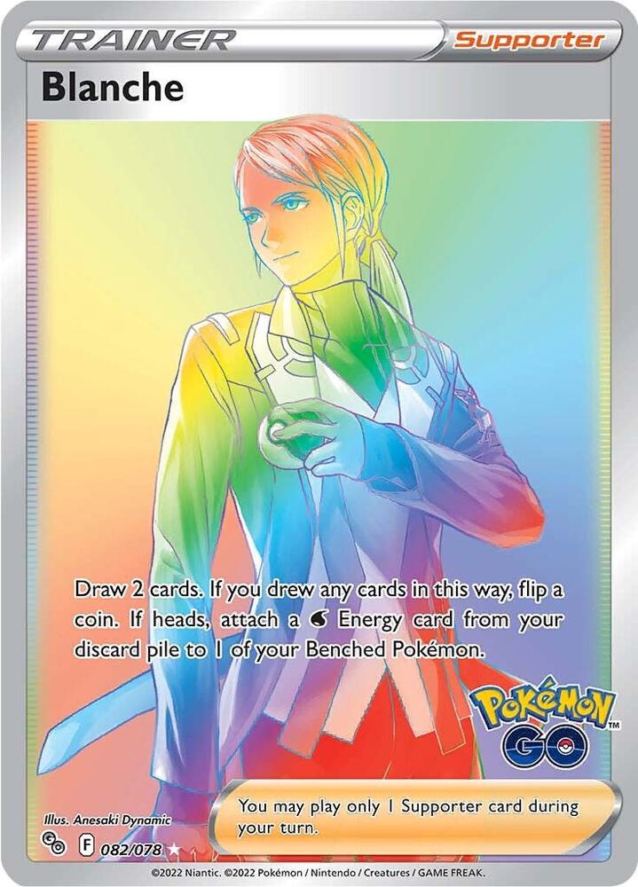 Blanche 082/078 Holofoil — Pokémon GO Pokémon card