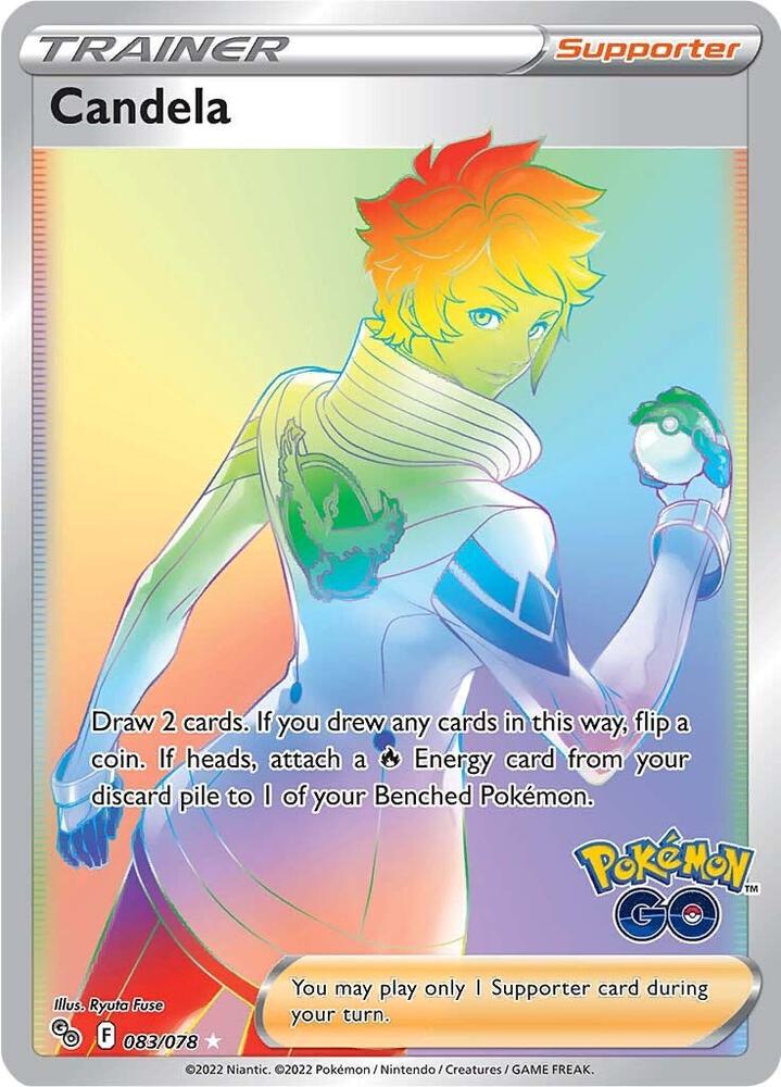 Candela 083/078 Holofoil — Pokémon GO Pokémon card