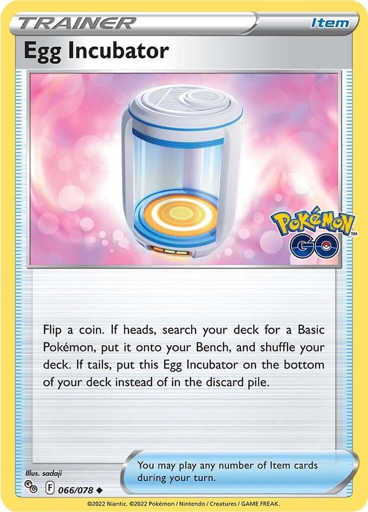 Egg Incubator 066/078 Reverse Holofoil — Pokémon GO Pokémon card