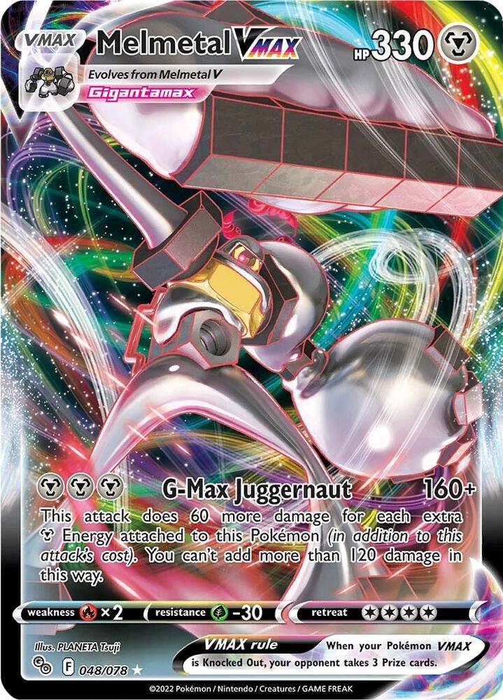 Melmetal VMAX 048/078 Holofoil — Pokémon GO Pokémon card