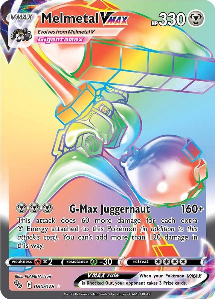 Melmetal VMAX 080/078 Holofoil — Pokémon GO Pokémon card
