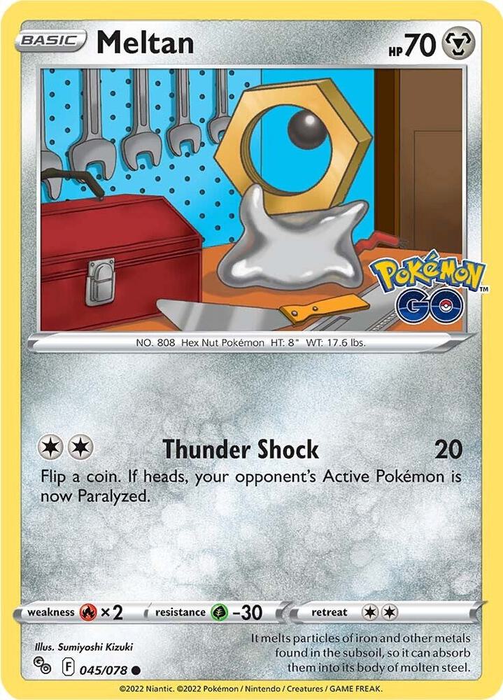 Meltan 045/078 — Pokémon GO Pokémon card
