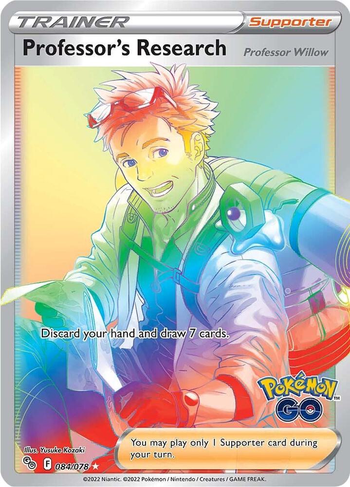 Professor's Research 084/078 Holofoil — Pokémon GO Pokémon card