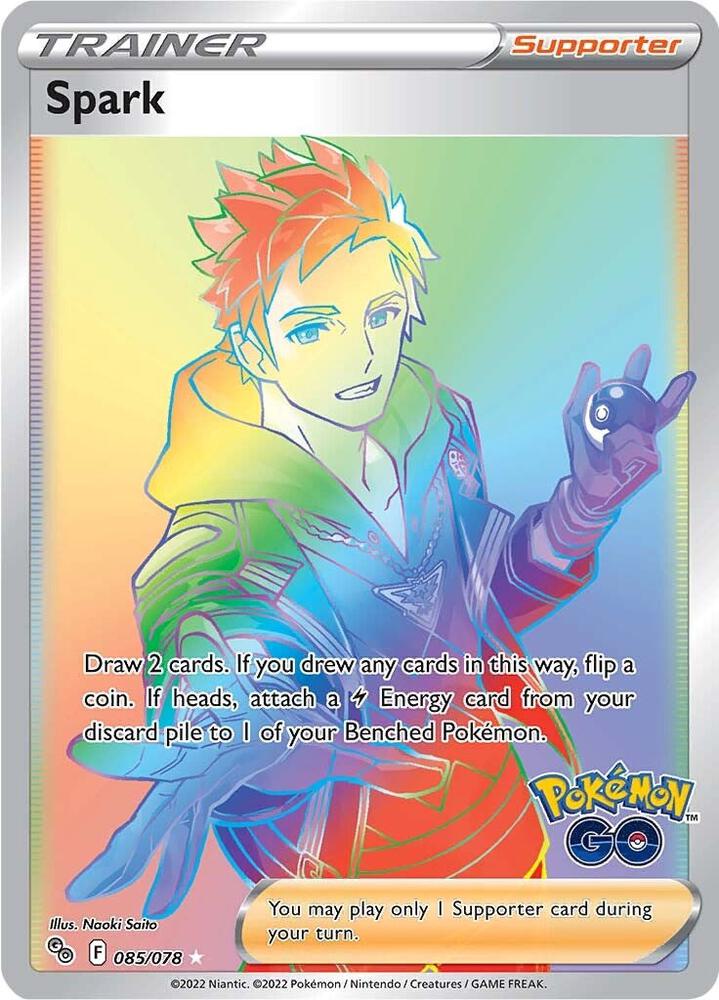 Spark 085/078 Holofoil — Pokémon GO Pokémon card