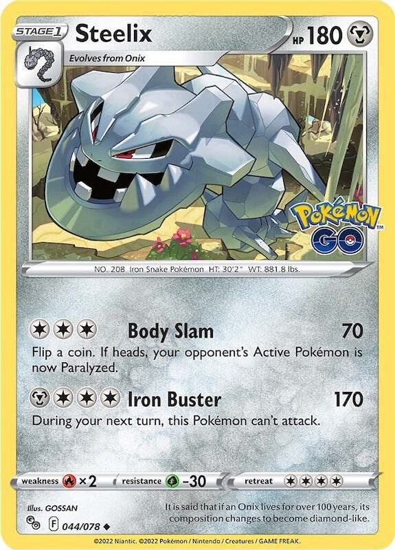 Steelix 044/078 — Pokémon GO Pokémon card