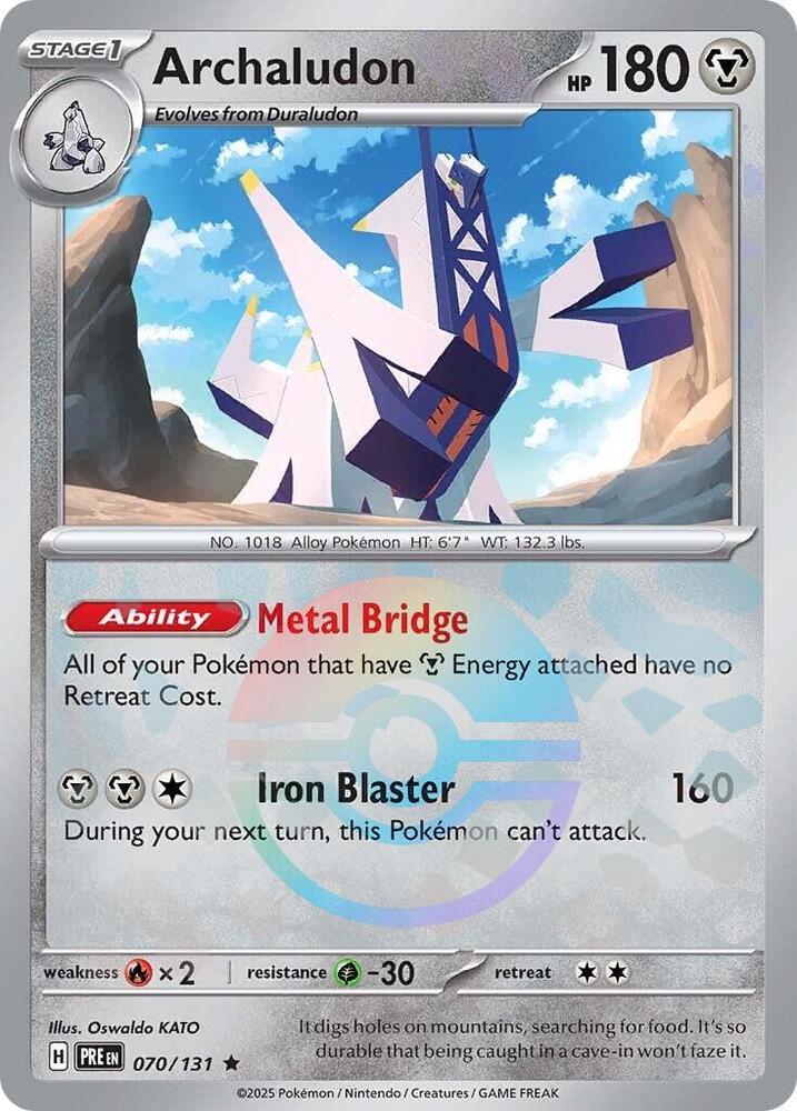 Archaludon 070/131 Poke Ball — Prismatic Evolutions Pokémon card