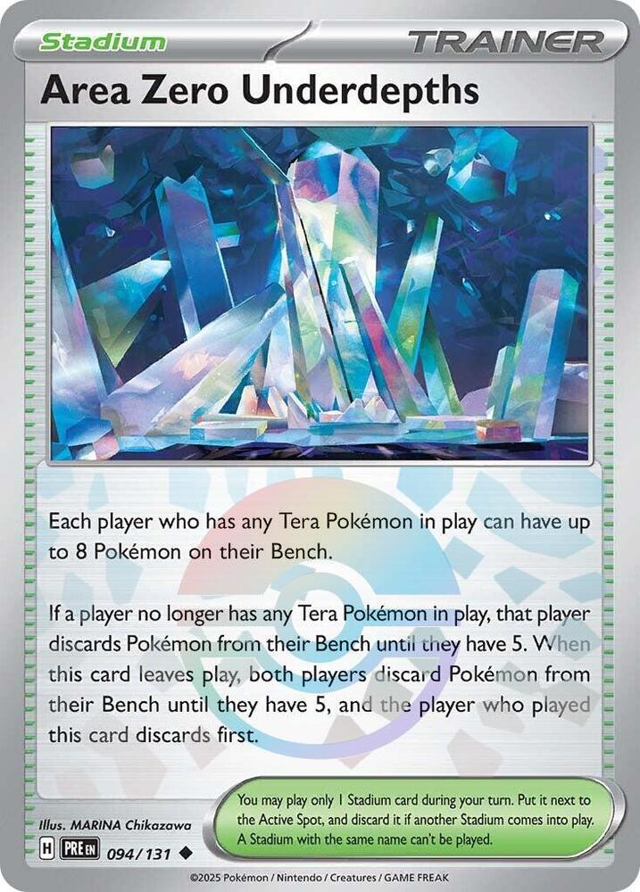 Area Zero Underdepths 094/131 Poke Ball — Prismatic Evolutions Pokémon card