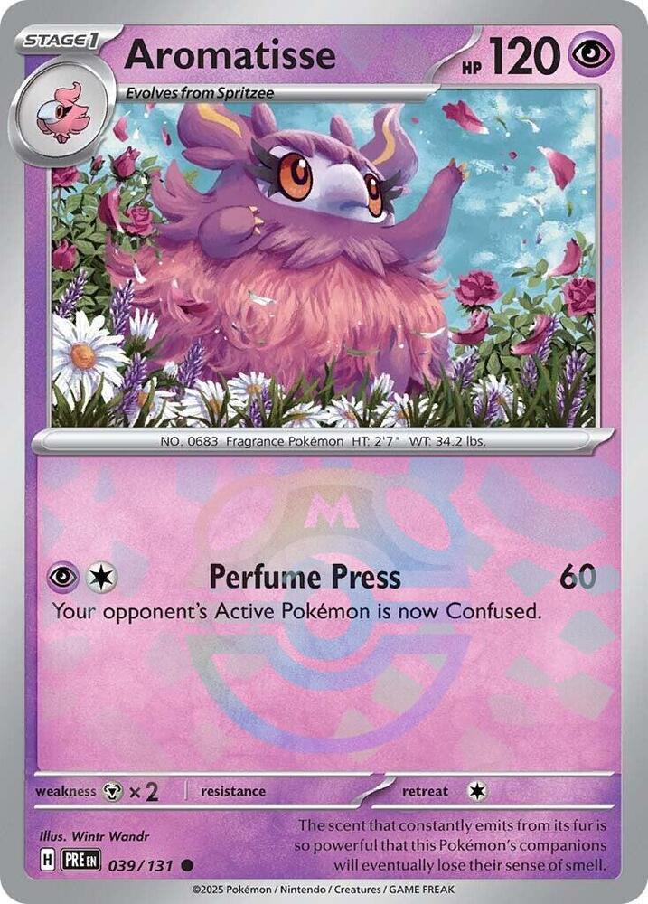 Aromatisse 039/131 Master Ball — Prismatic Evolutions Pokémon card