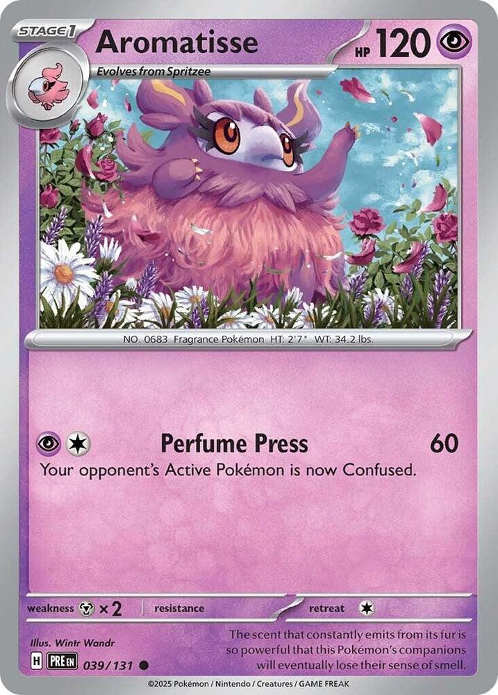 Aromatisse 039/131 — Prismatic Evolutions Pokémon card