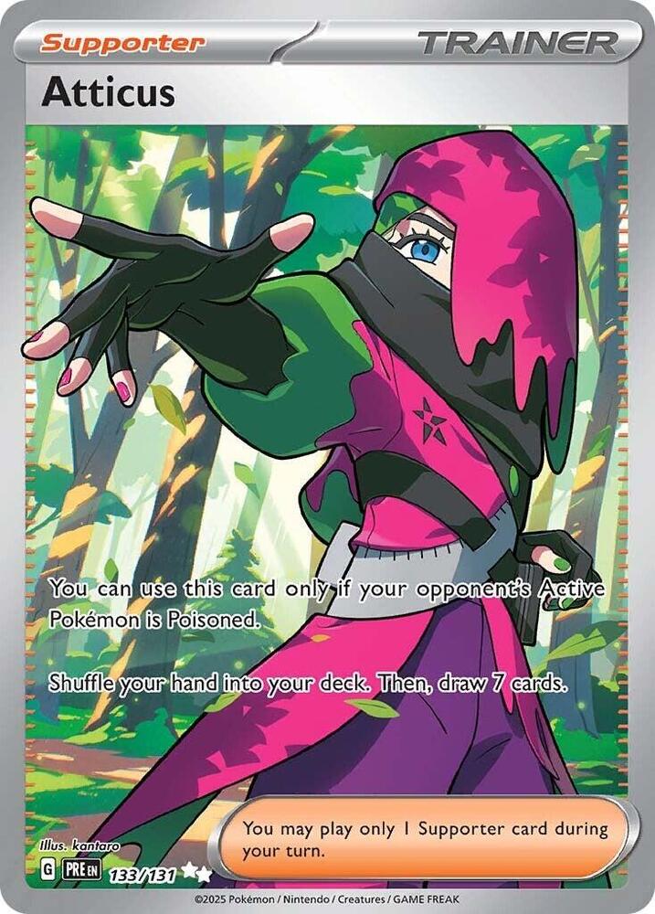 Atticus 133/131 Holofoil — Prismatic Evolutions Pokémon card