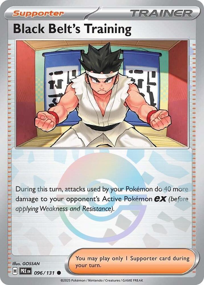 Black Belt's Training 096/131 Poke Ball — Prismatic Evolutions Pokémon card