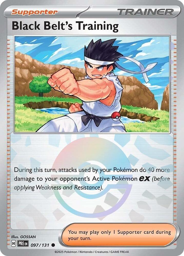 Pokemon - Prismatic Evolutions - Black Belt's Training - 097/131 - Poke Ball