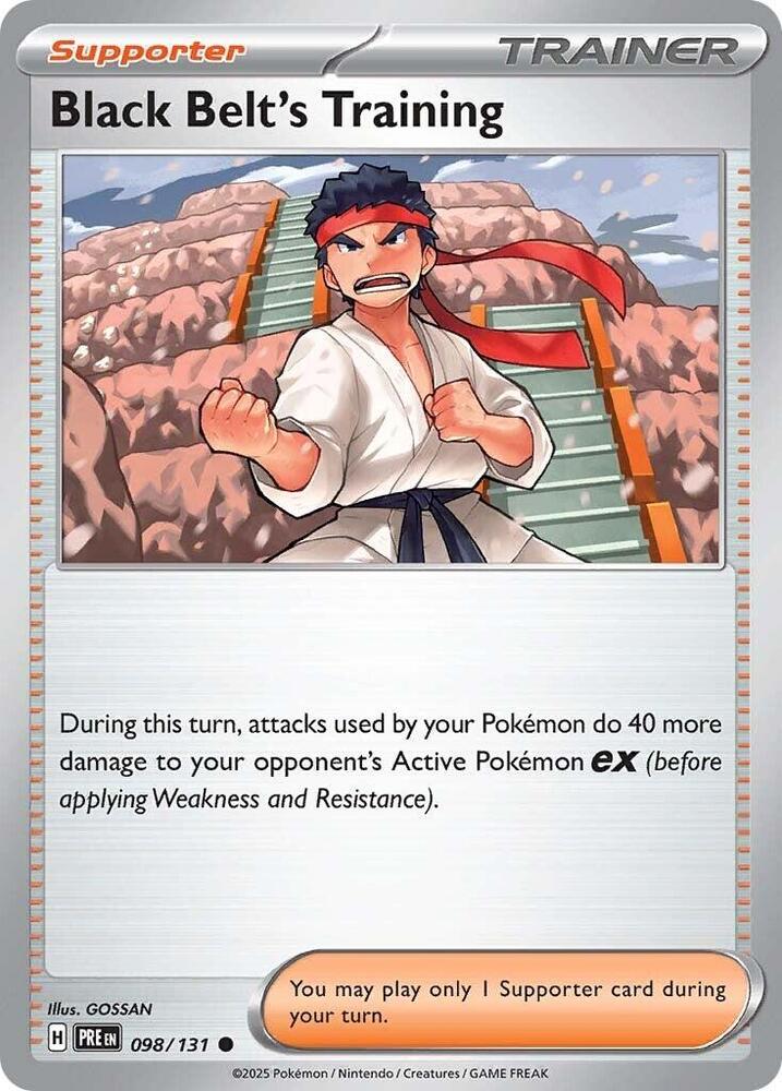 Black Belt's Training 098/131 — Prismatic Evolutions Pokémon card