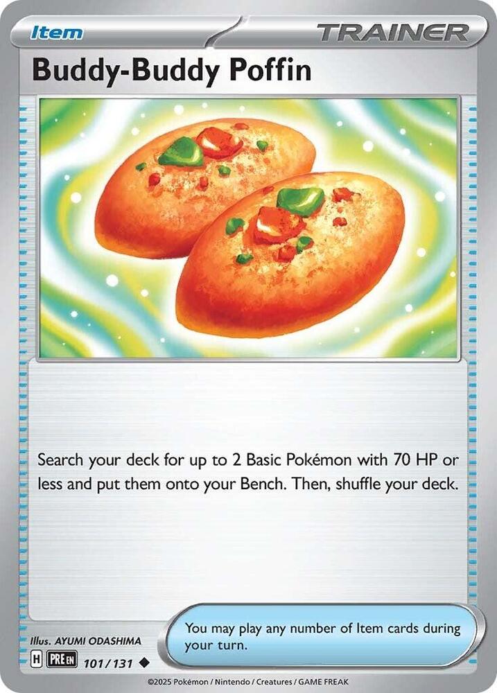 Buddy-Buddy Poffin 101/131 Reverse Holofoil — Prismatic Evolutions Pokémon card