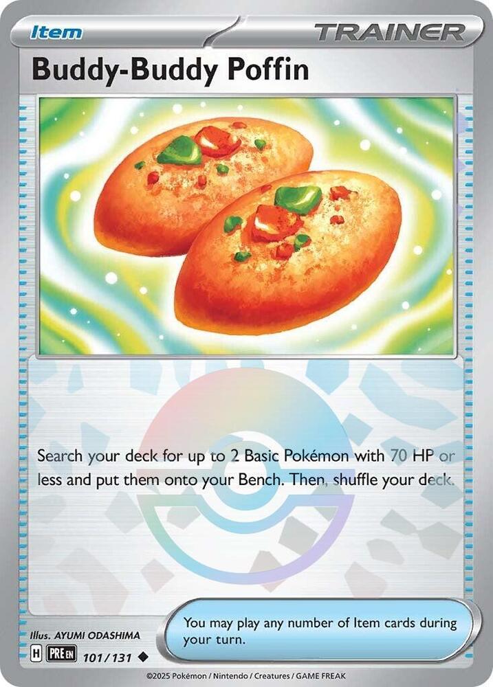 Buddy-Buddy Poffin 101/131 Poke Ball — Prismatic Evolutions Pokémon card