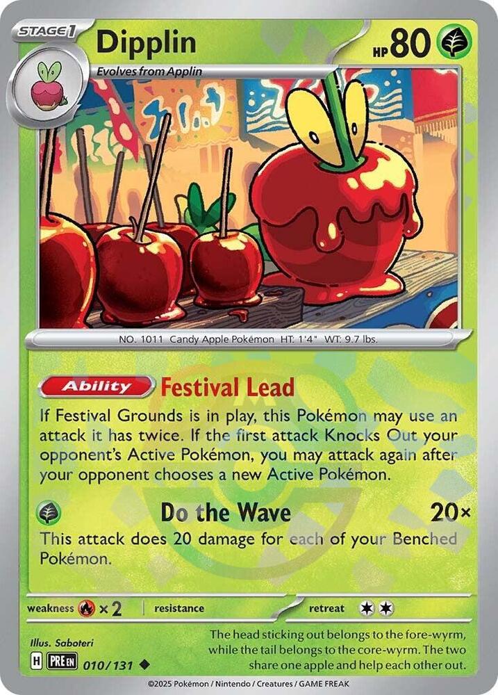 Dipplin 010/131 Master Ball — Prismatic Evolutions Pokémon card