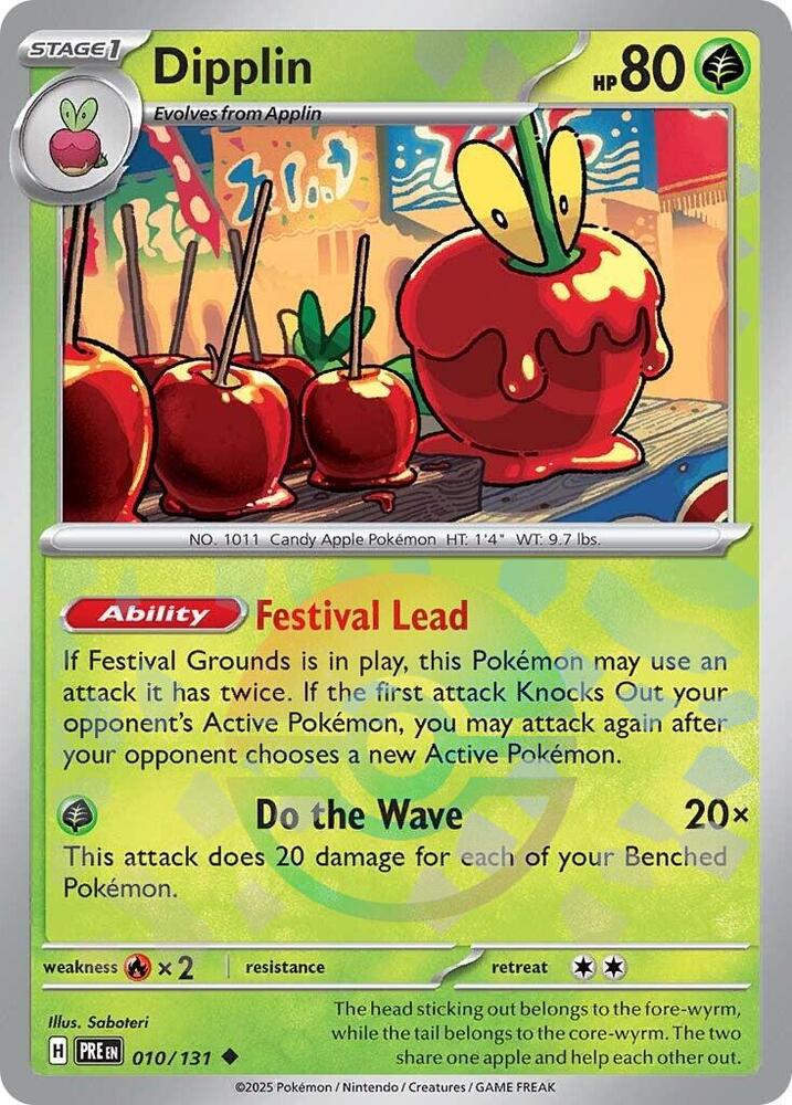 Dipplin 010/131 Poke Ball — Prismatic Evolutions Pokémon card