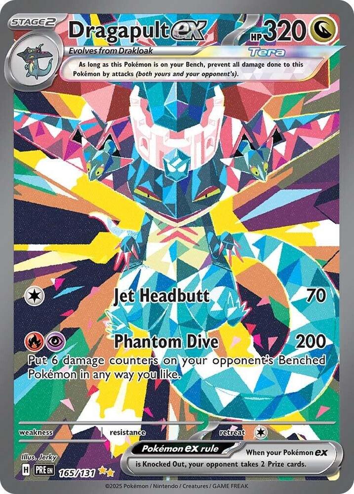 Dragapult ex 165/131 Holofoil — Prismatic Evolutions Pokémon card