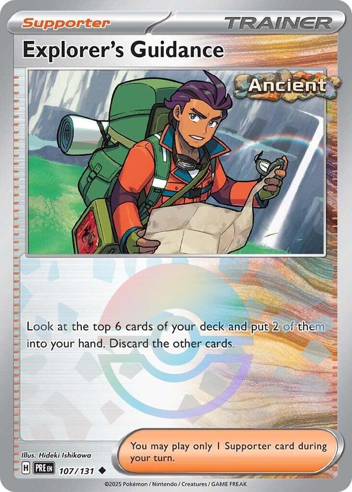 Explorer's Guidance 107/131 Poke Ball — Prismatic Evolutions Pokémon card