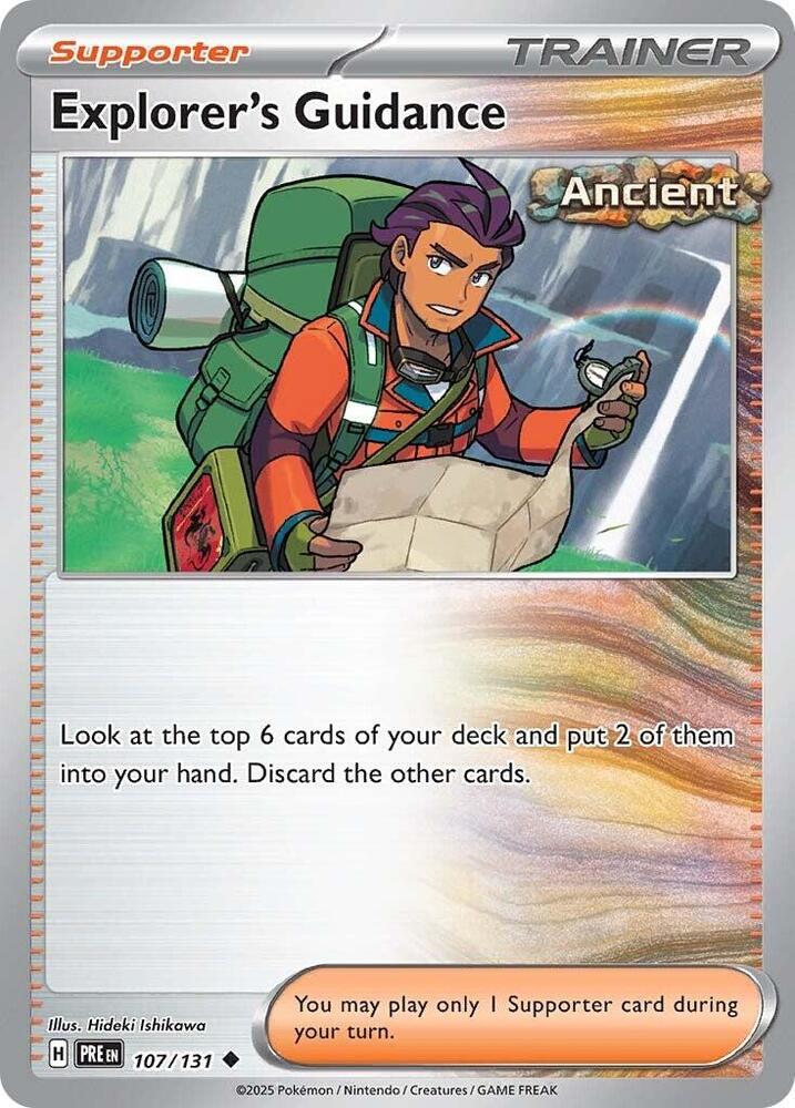 Explorer's Guidance 107/131 — Prismatic Evolutions Pokémon card