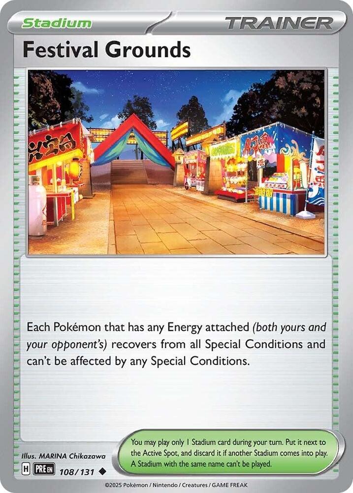 Festival Grounds 108/131 — Prismatic Evolutions Pokémon card