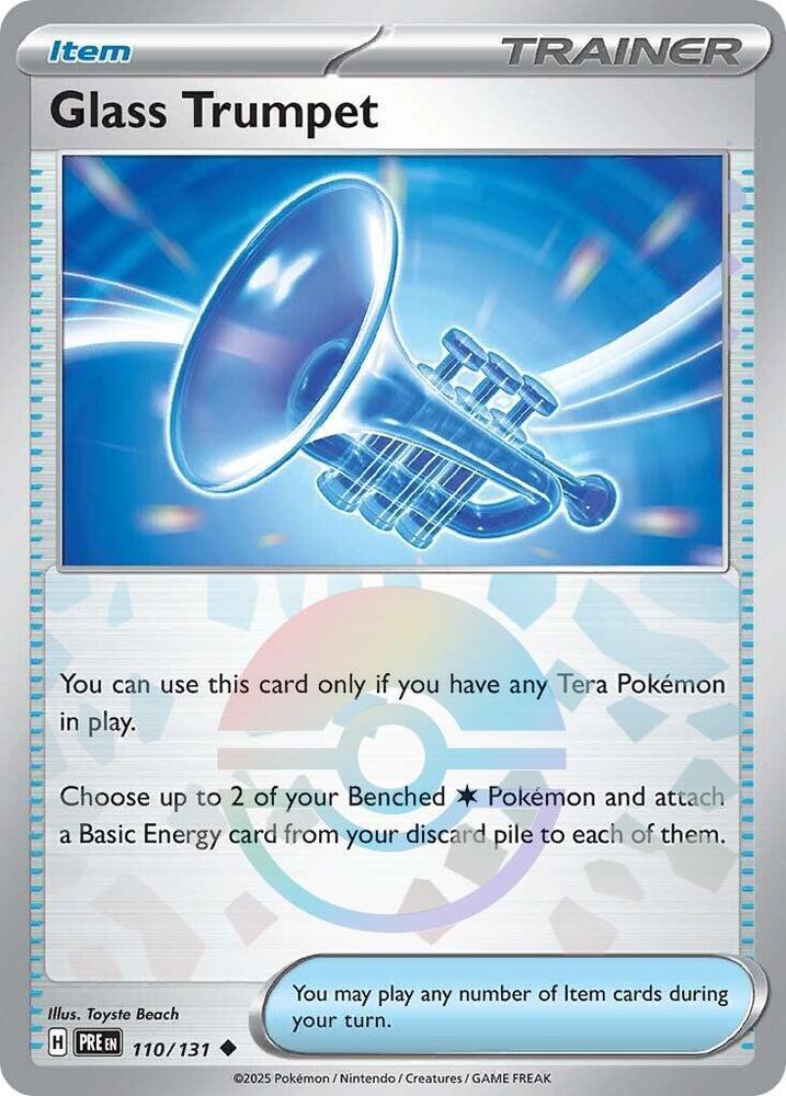 Glass Trumpet 110/131 Poke Ball, Prismatic Evolutions Pokémon card