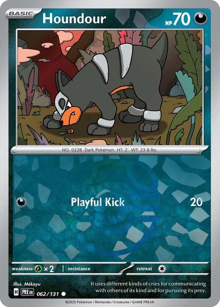 Houndour 062/131 Master Ball — Prismatic Evolutions Pokémon card
