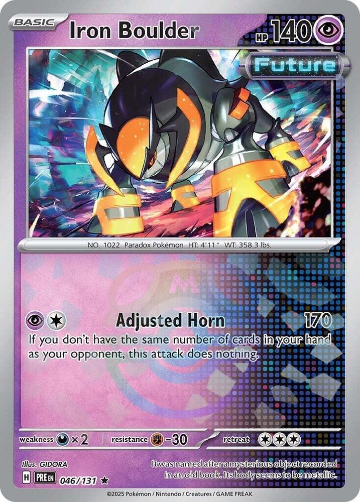 Iron Boulder 046/131 Master Ball — Prismatic Evolutions Pokémon card