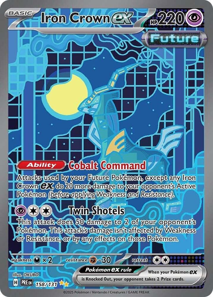 Iron Crown ex 158/131 Holofoil — Prismatic Evolutions Pokémon card