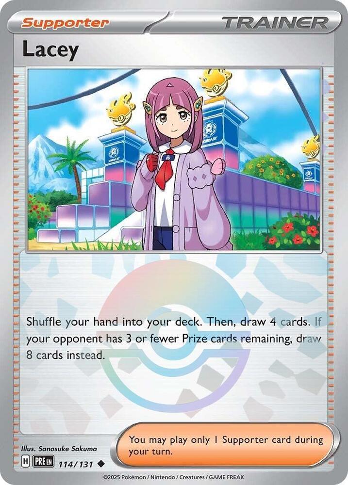 Pokemon - Prismatic Evolutions - Lacey - 114/131 - Poke Ball