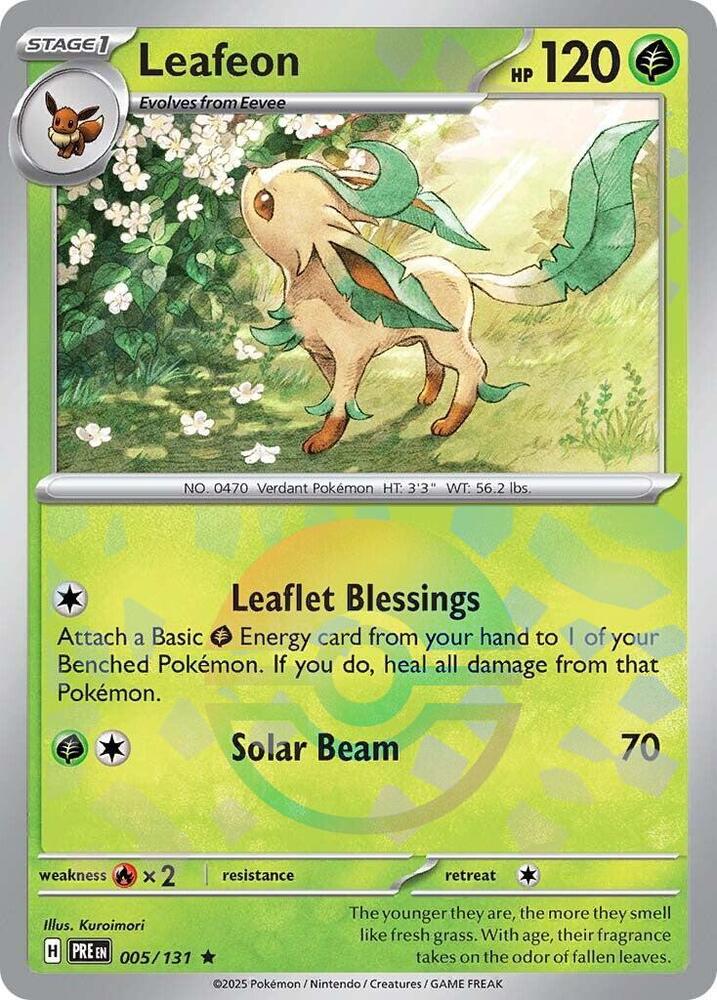Pokemon - Prismatic Evolutions - Leafeon - 005/131 - Poke Ball