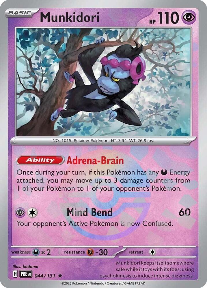 Munkidori 044/131 Poke Ball, Prismatic Evolutions Pokémon card