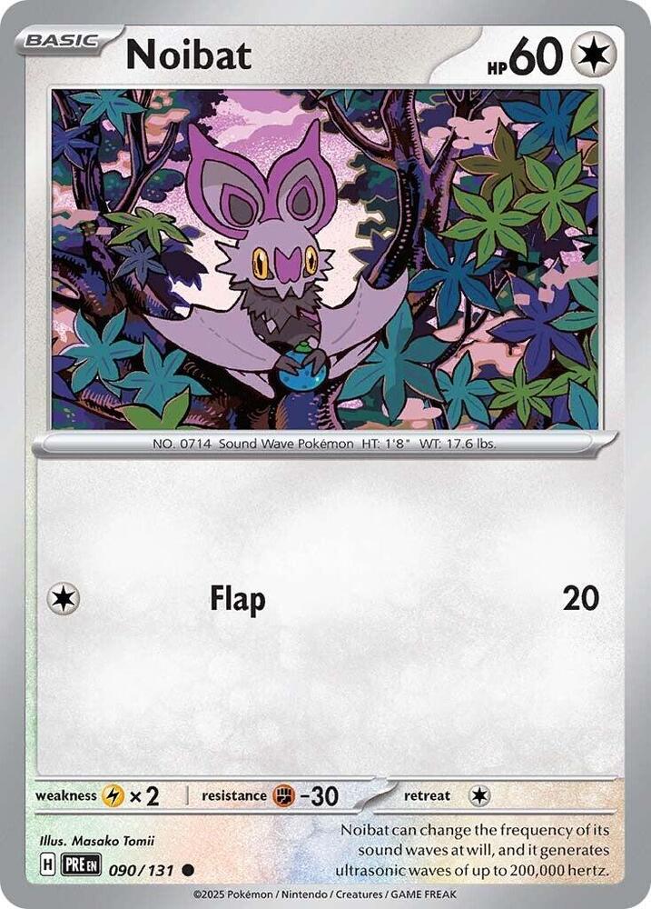 Noibat 090/131, Prismatic Evolutions Pokémon card