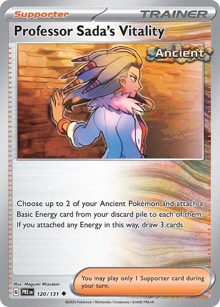 Professor Sada's Vitality 120/131 — Prismatic Evolutions Pokémon card