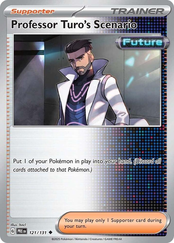Professor Turo's Scenario 121/131 Reverse Holofoil — Prismatic Evolutions Pokémon card
