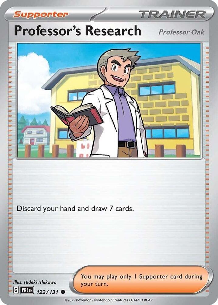 Professor's Research 122/131 — Prismatic Evolutions Pokémon card