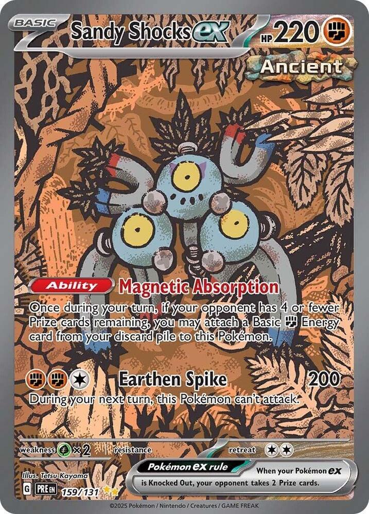 Sandy Shocks ex 159/131 Holofoil — Prismatic Evolutions Pokémon card