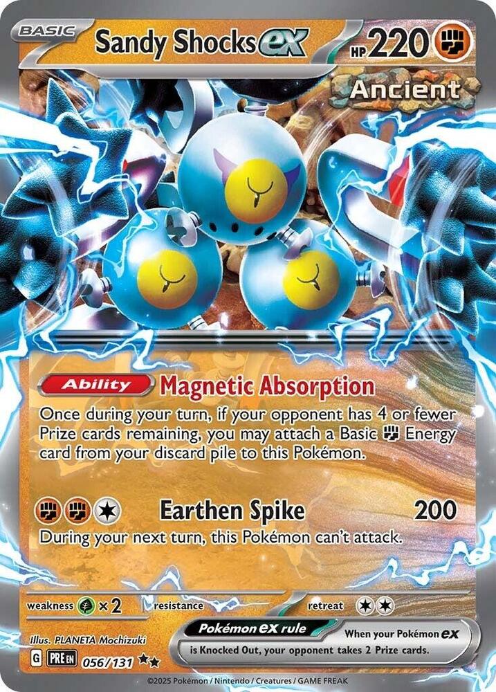 Sandy Shocks ex 056/131 Holofoil — Prismatic Evolutions Pokémon card