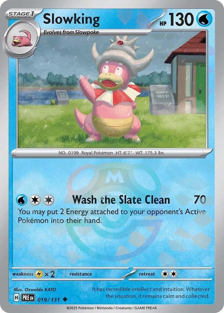 Slowking 019/131 Master Ball — Prismatic Evolutions Pokémon card