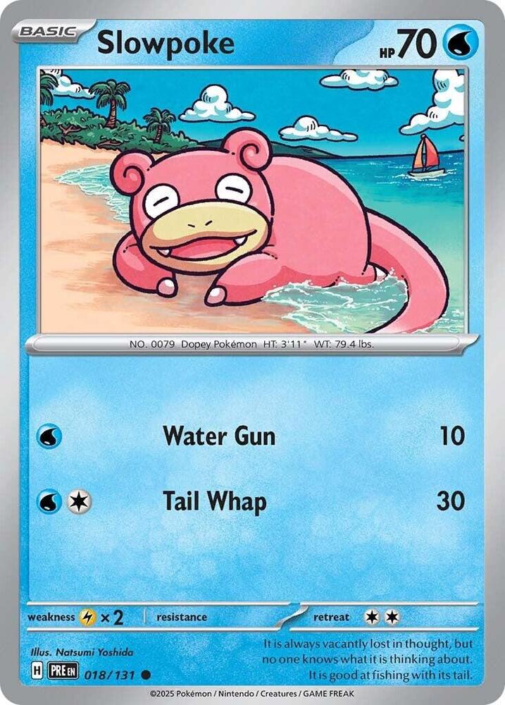 Slowpoke 018/131 — Prismatic Evolutions Pokémon card