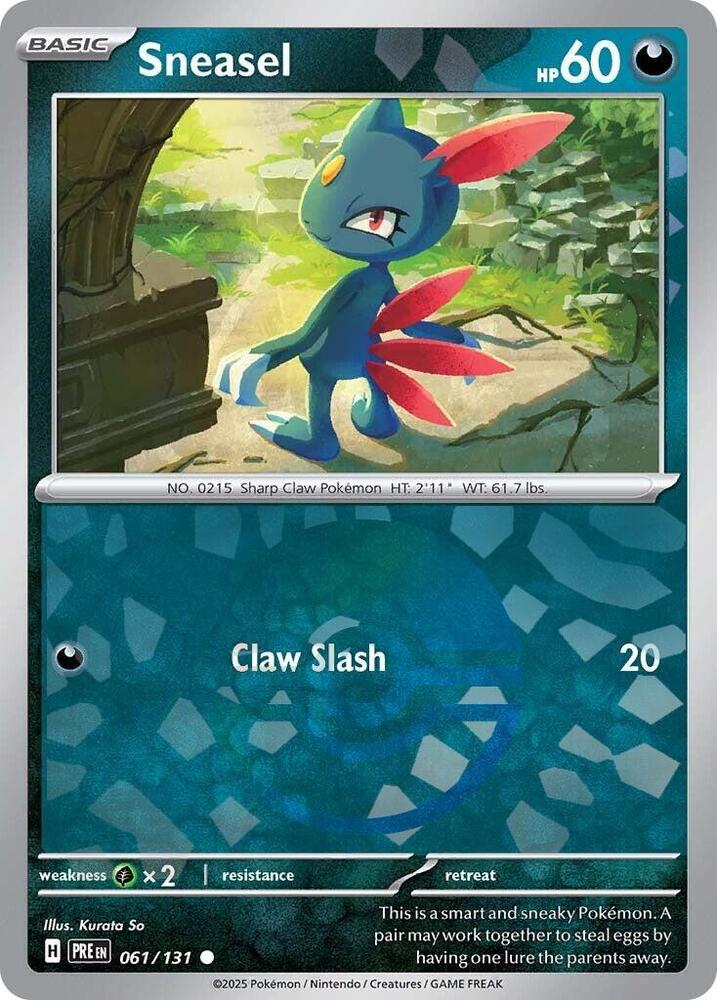 Pokemon - Prismatic Evolutions - Sneasel - 061/131 - Poke Ball