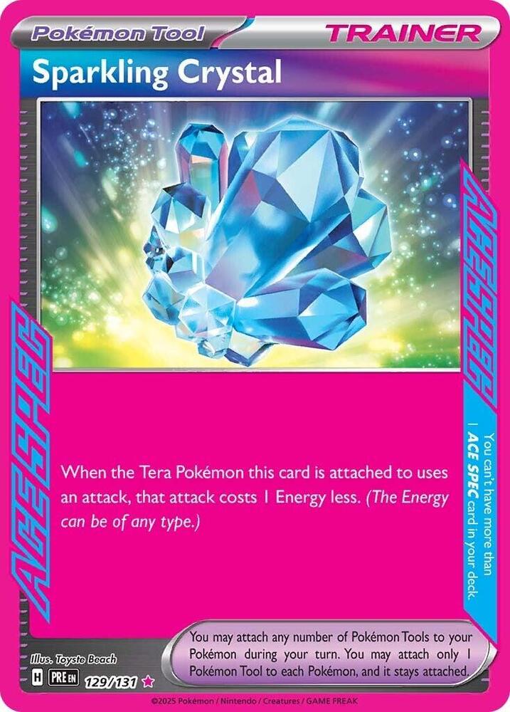 Sparkling Crystal 129/131 Holofoil — Prismatic Evolutions Pokémon card