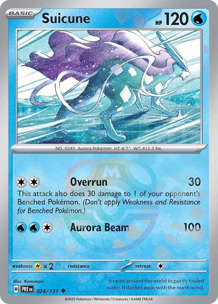 Suicune 024/131 Master Ball — Prismatic Evolutions Pokémon card