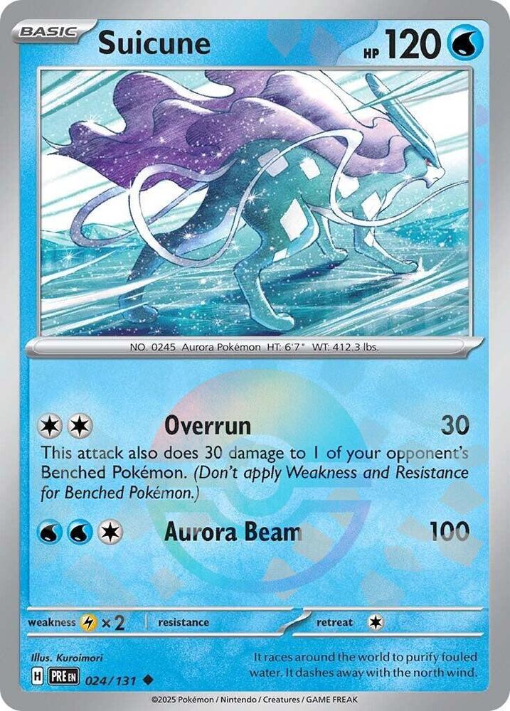 Suicune 024/131 Poke Ball — Prismatic Evolutions Pokémon card