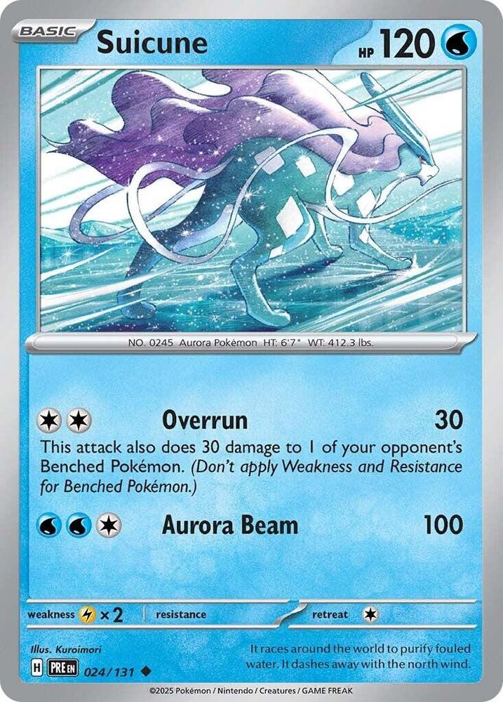 Suicune 024/131 — Prismatic Evolutions Pokémon card